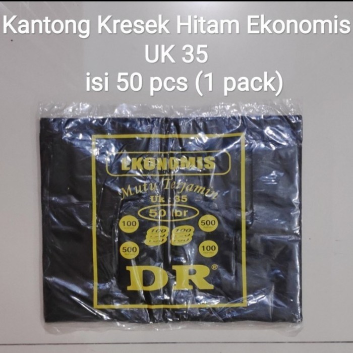 

Eko Uk 35 (Isi 5Bks),Kantong Plastik,Kantong Kresek Hitam Tipis Sedang