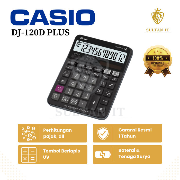 

Kalkulator Casio Dj 120 D Plus Check Correct Original