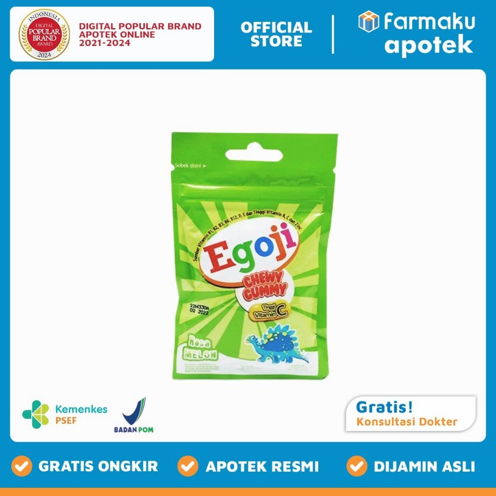 Egoji Chewy Gummy Rasa Melon - BNS
