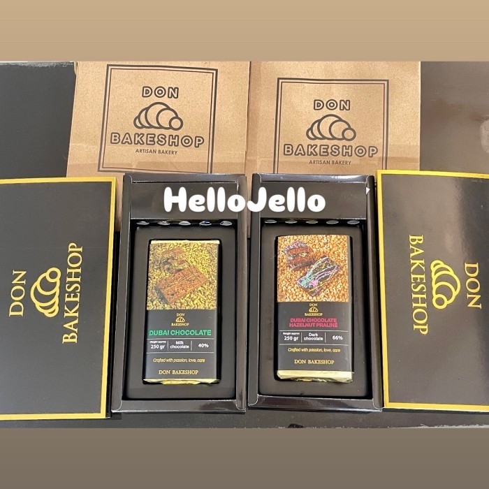 

Ready!!! Dubai Chocolate Don Bakeshop Pistachio Hazelnut Praline Coklat Dubai Viral Original Ready