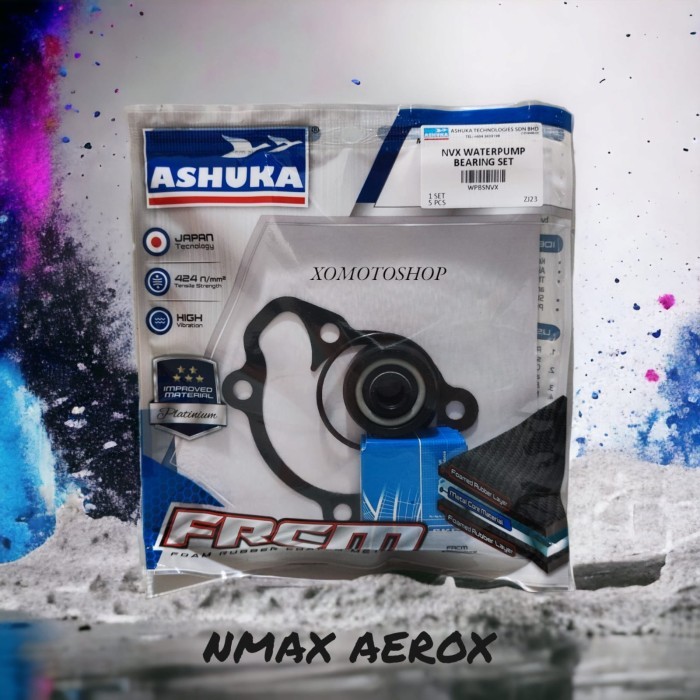 SEAL WATERPUMP BEARING NMAX AEROX ASHUKA RACING SIL POMPA AIR RADIATOR