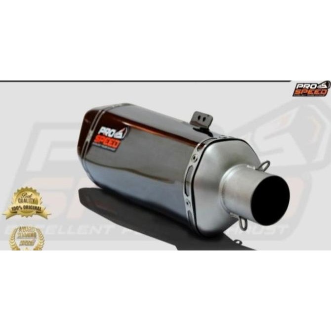 Diskon Knalpot Prospeed Shark Black New Kawasaki Ninja 250Fi Old Prospeed