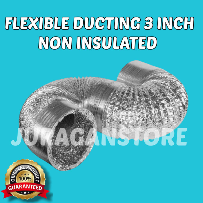 flexible ducting 3 inch/pipa exhaust panjang 10 meter