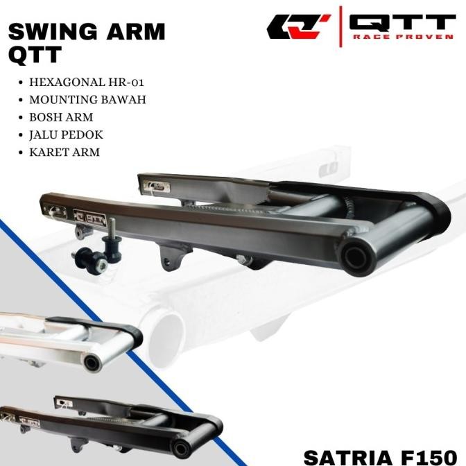 Swing arm arem qtt Satria fu150 hexagonal mounting bawah HR-01
