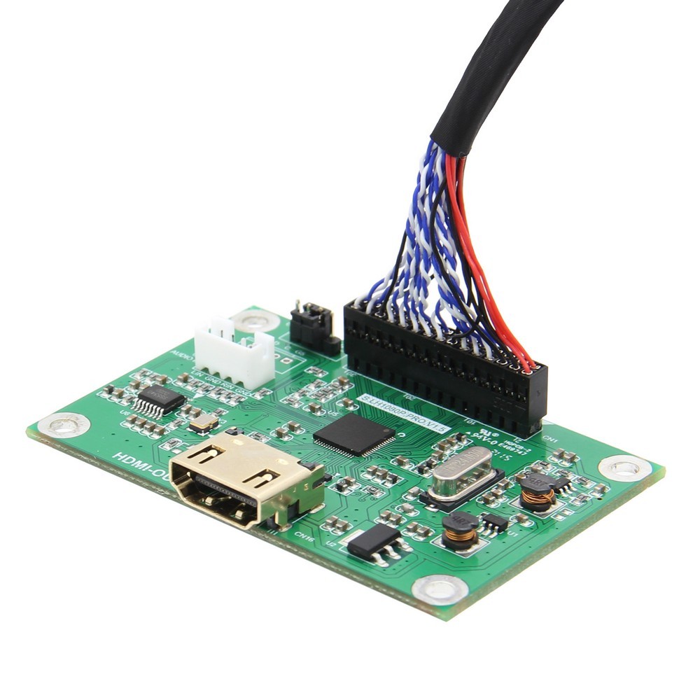 Baru LVDS Driver Adapter/ LVDS to HDMI Adapter Converter Support 1080P/960P/800P/768P/720P/480P Reso