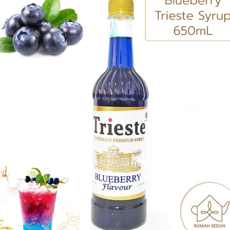 

650 Ml Irup Blueberry Triete Triete Italian Yrup Bluberi