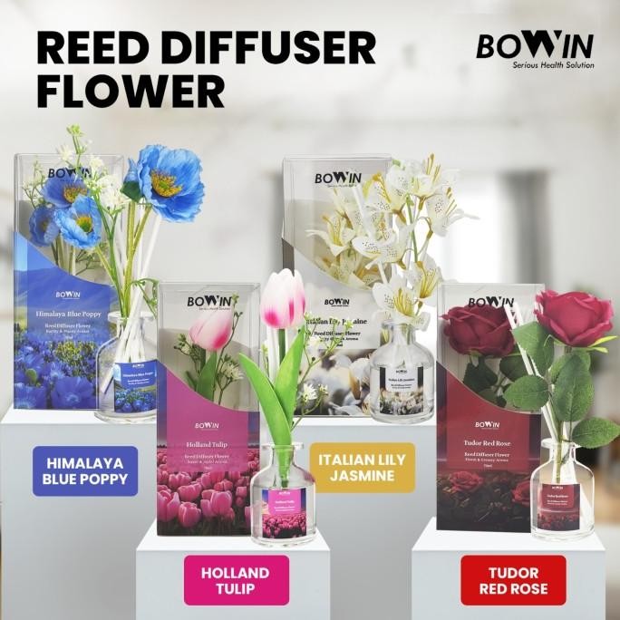 

Bowin Reed Diffuser Flower - Aromaterapi Pengharum Pewangi Ruangan Essential Oil TK