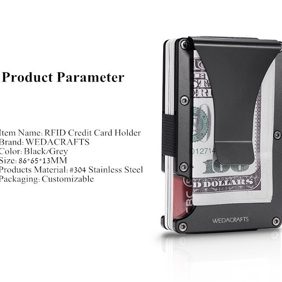 

Dompet Kartu Pria Metal Card Holder Card Wallet CC 34