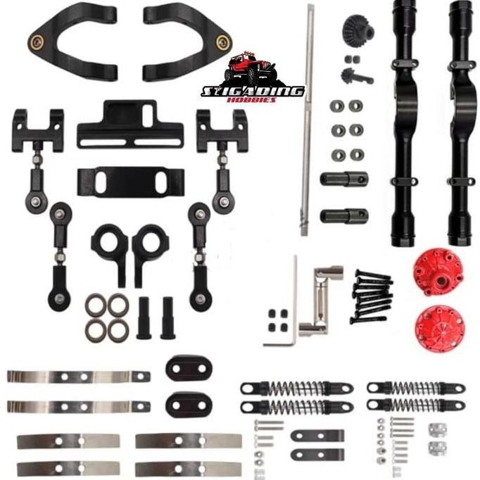 Promo FULL UPGRADE METAL AXLE SHOCK STEERING WPL D12 SUZUKI CARRY COD