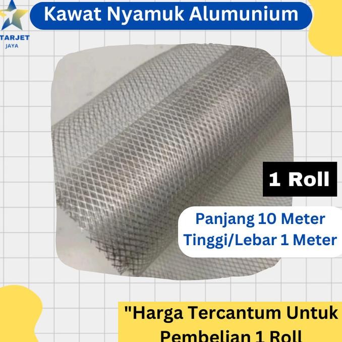 kawat kasa jaring nyamuk ventilasi jendela alumunium tebal per roll termurah
