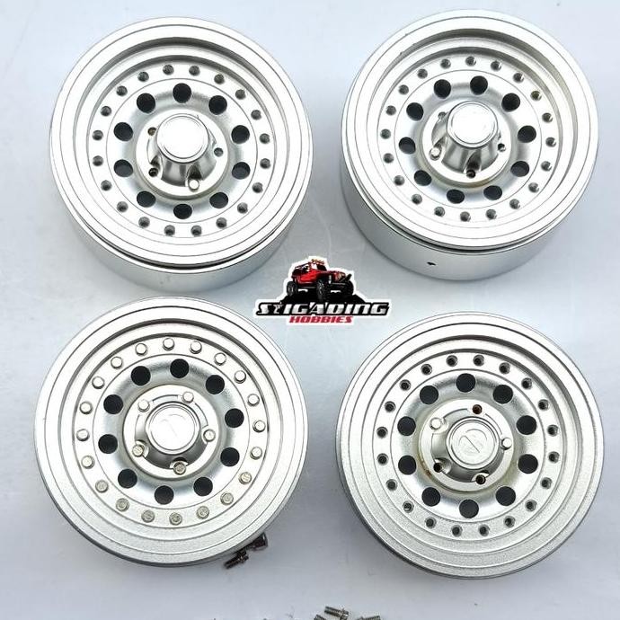Promo 4Pcs Velg Beadlock 1.9 inch 9 Hole Baut Ring Realistic RC Adventure COD