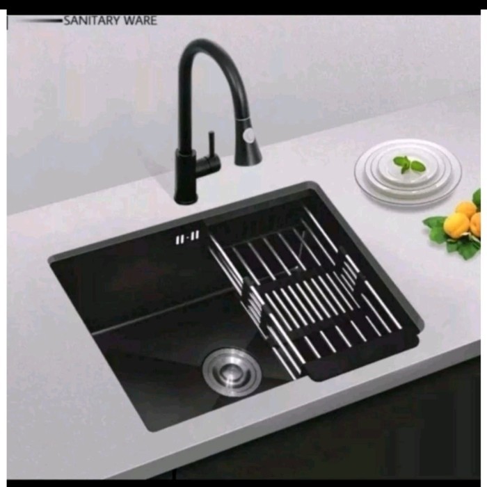 Kitchen sink Onan undermount 6045 hitam