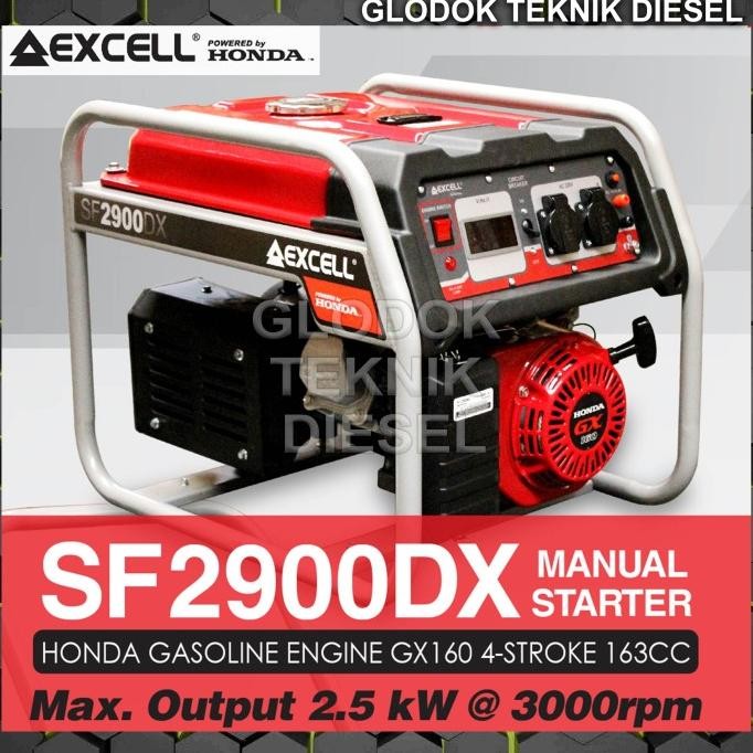 Honda Genset Gasoline Generator Bensin 2500 2000 Watt Sf 2900 Dx Ori