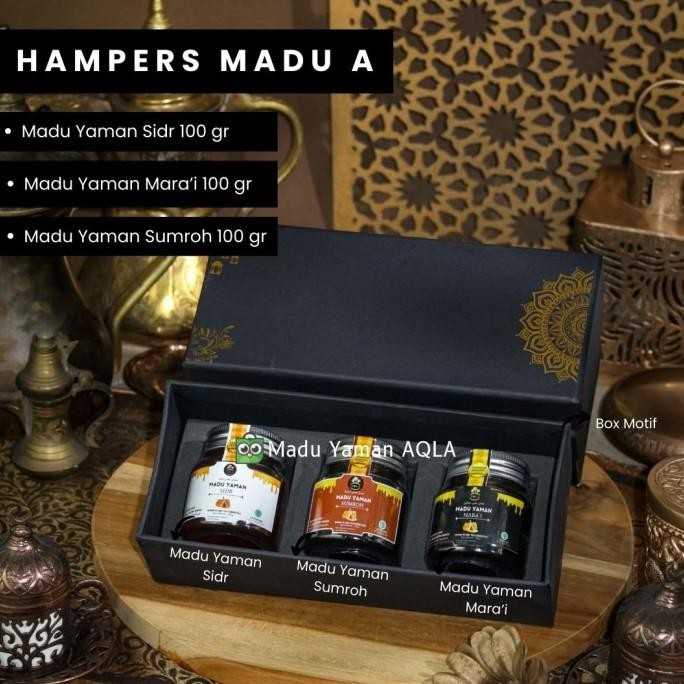 

Sale Hampers Madu Paket B (Madu Habbatussauda, Marai, Sumroh) Gift Box