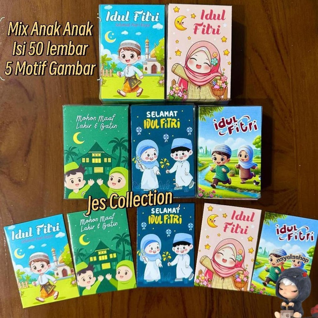 

Amplop Lebaran Idul Fitri Isi 50 Lembar Amplop Karakter Angpao Lucu Terbaru Murah