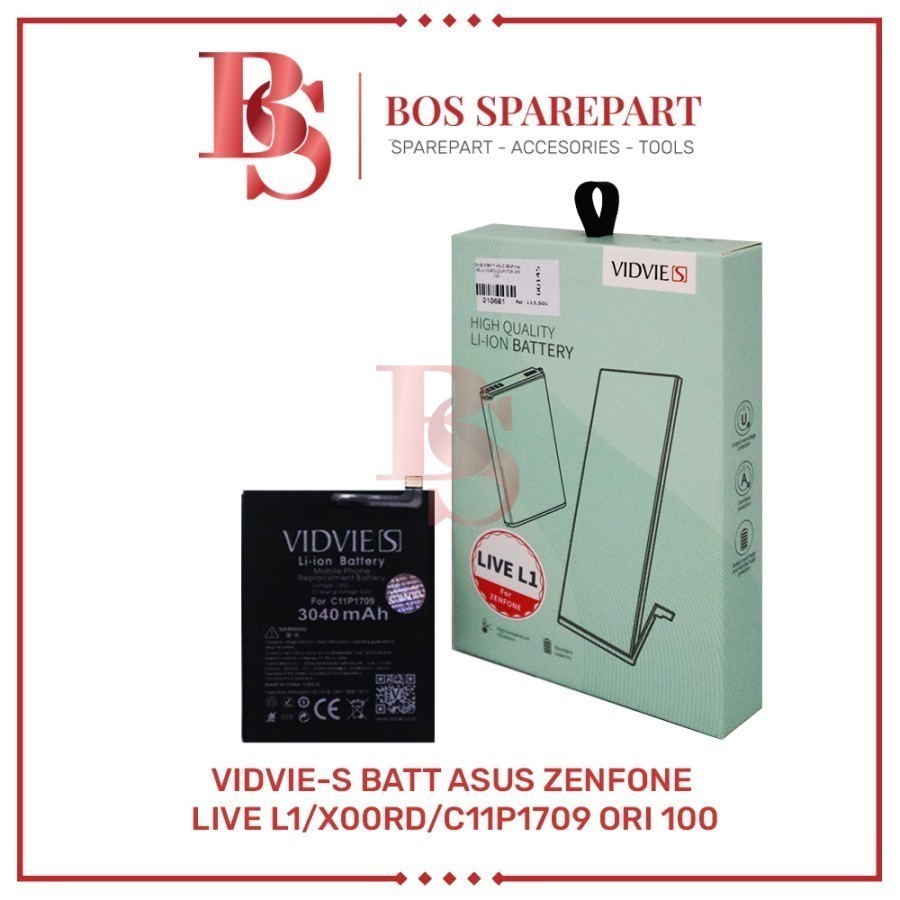 VIDVIE-S BATERAI ASUS ZENFONE LIVE L1 / X00RD / C11P1709 ORI 100 / BATTERY / BATRE