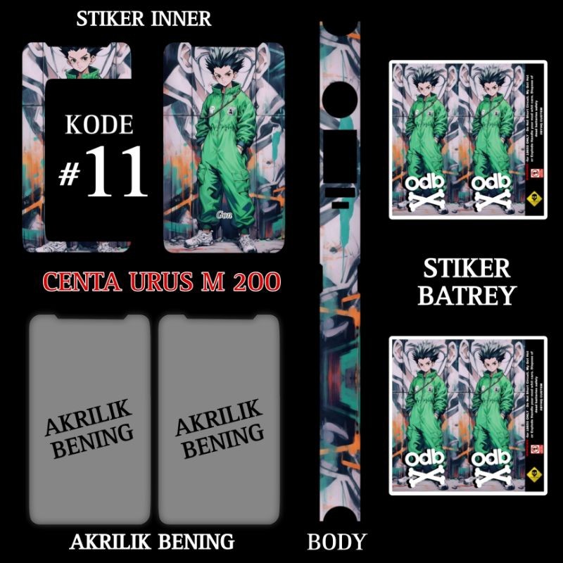 

Premium Cut - Stiker Vnil M200 Bonus Akrilik Bening Kode 11 Garskin Stiker / Case Custom Terlaris 2PCS/ Fullbody
