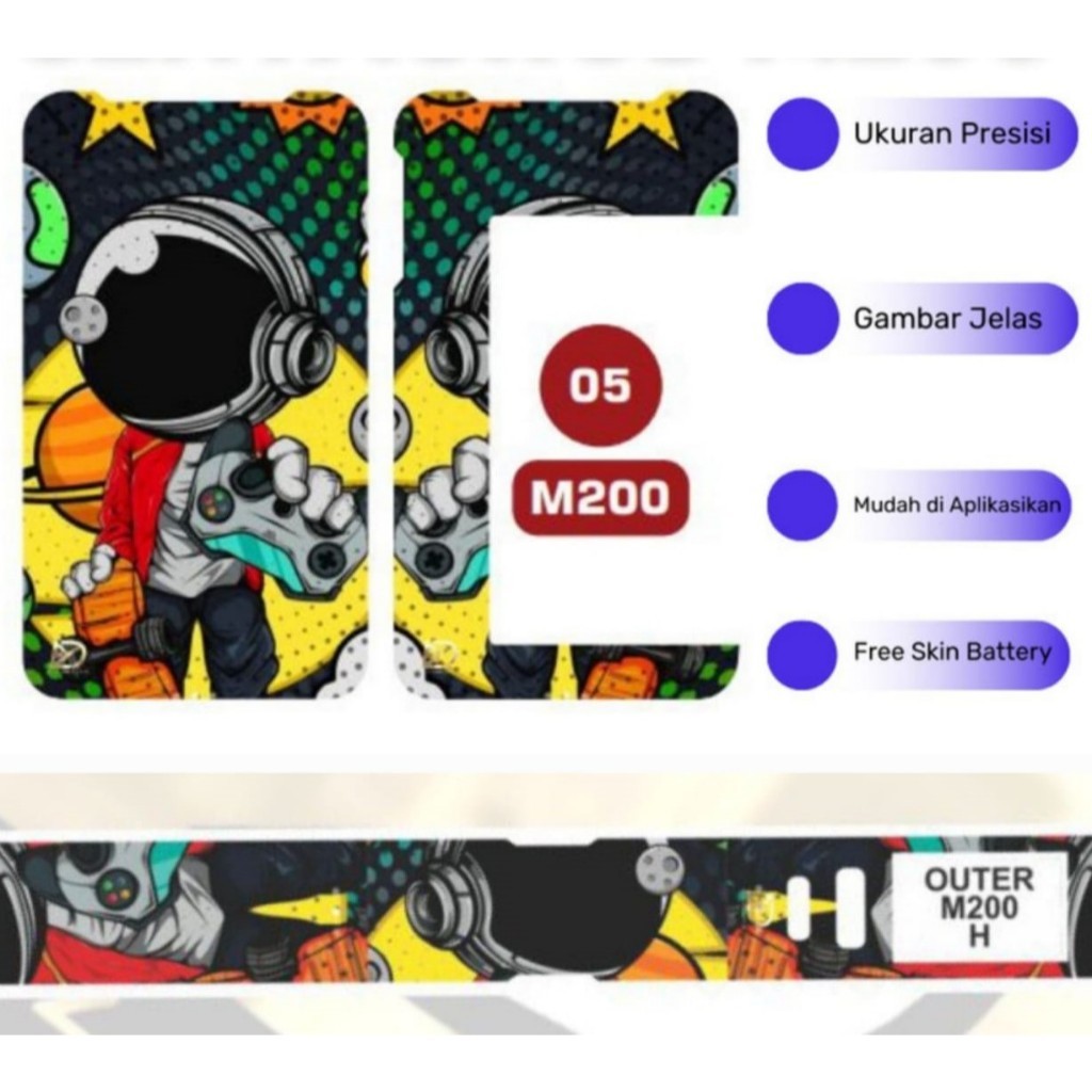 

Premium Cut - Namikami Kertas Tempel M200 Stiker Label Fs 005 Garskin Stiker / Case Custom Terlaris 2PCS/ Fullbody