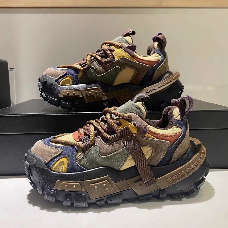 Sepatu Olahraga Santai Pria Sol Tebal Sepatu Ban