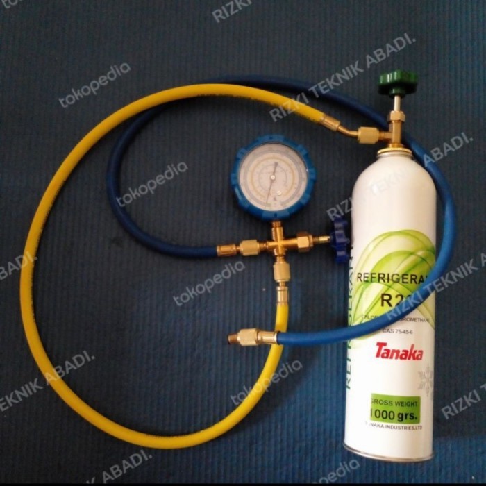 PROMO PAKET ISI FREON R22 RUMAH PENGGANTI SHOWA KALENG KECIL 1KG 4MACAM