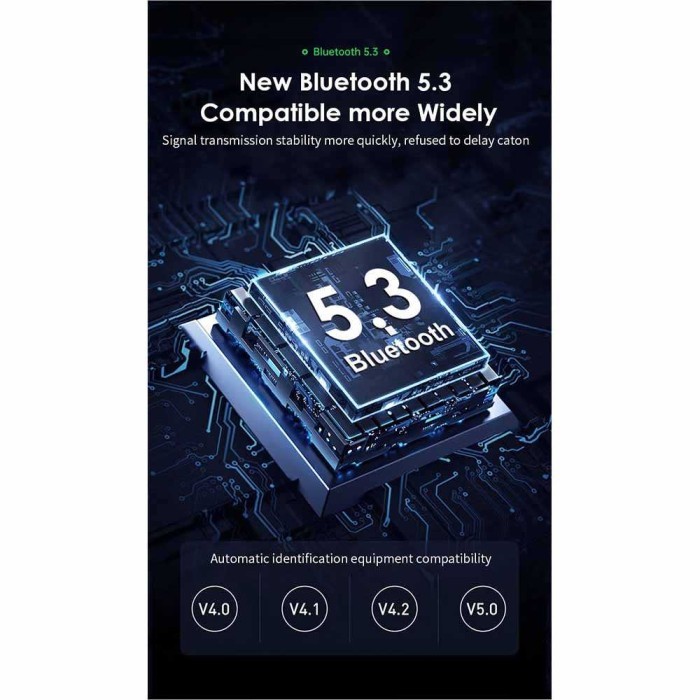 VIKEFON BLUETOOTH ADAPTOR 5.3 AUDIO RECEIVER TRANSMITTER WIRELESS 10M