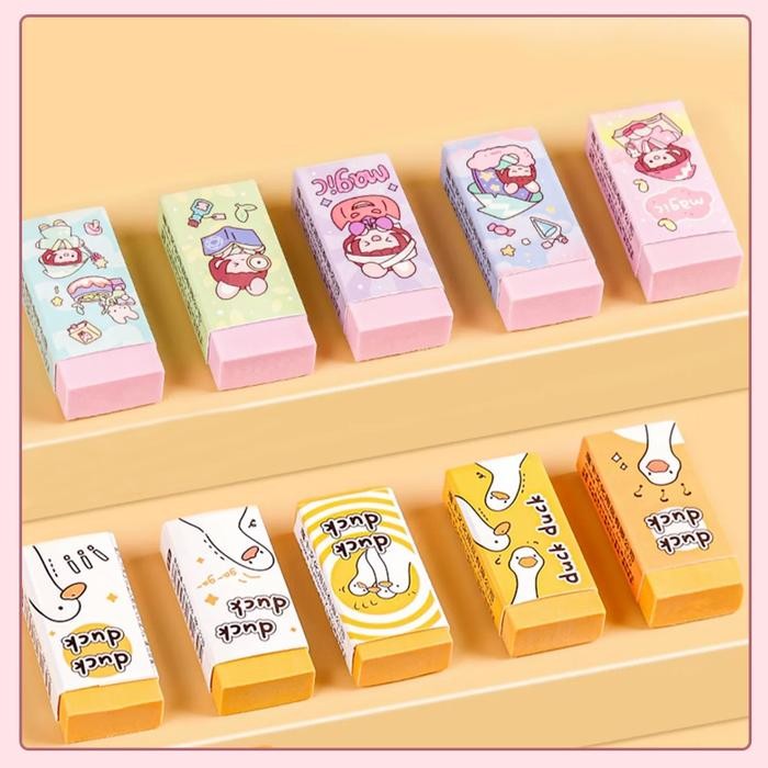 

BEST SELLER ERASER / PENGHAPUS 5PCS/PAK/SET PENGHAPUS PENSIL MOTIF LUCU ESTETIK - QIQI TREASURE