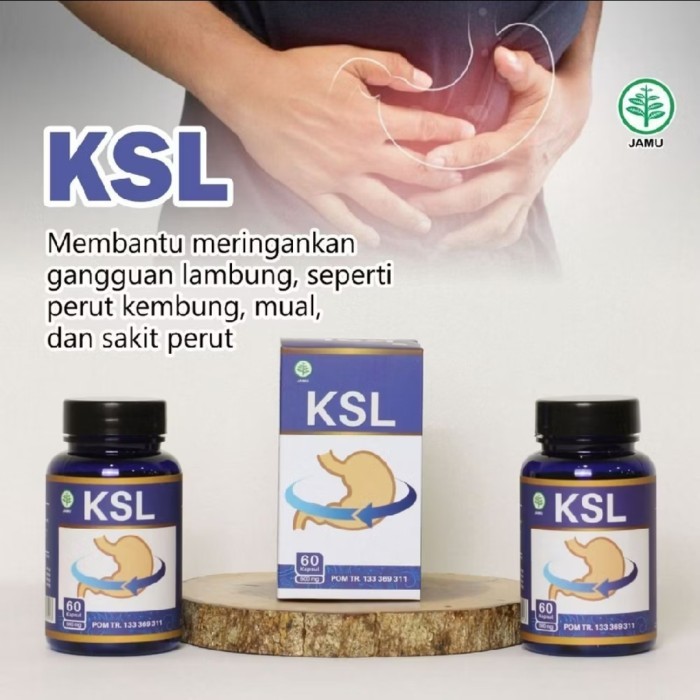 

ORIGINAL KSL Kapsul Sehat Lambung TN Obat Herbal Maag Asam Lambung PREMIUM