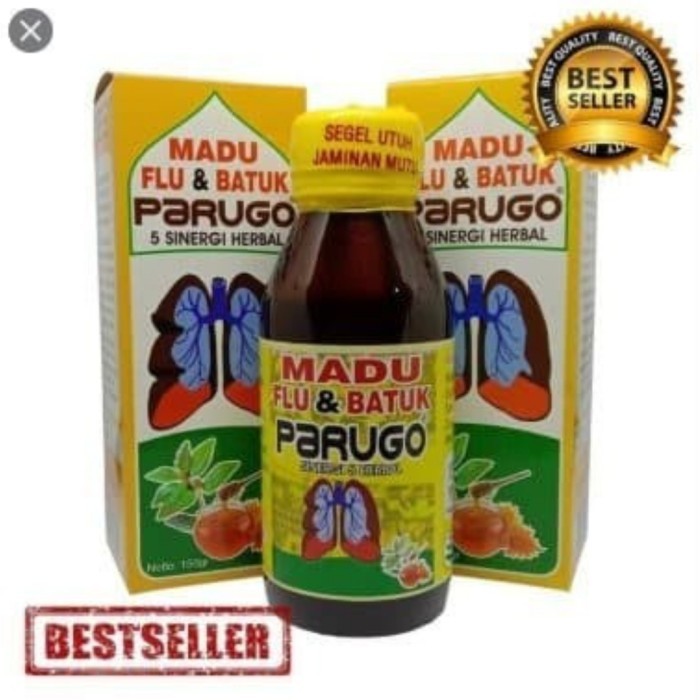 

ORIGINAL Madu Flu Dan Batuk Parugo PREMIUM
