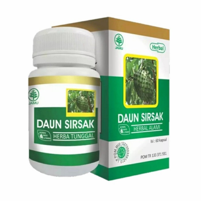 

ORIGINAL Kapsul Daun Sirsak HIU Isi 60 PREMIUM