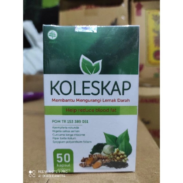

ORIGINAL Koleskap Obat Herbal Kolesterol Mengurangi Lemak Darah PREMIUM