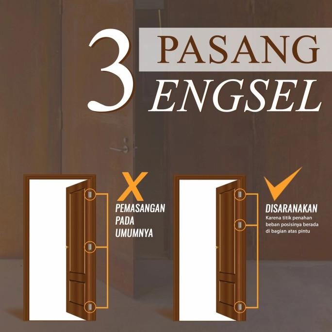 Engsel Pintu Paloma Bhp 224 Dlx 5"X3"X3Mm 4Bb Nrp Original Dan Terpercaya