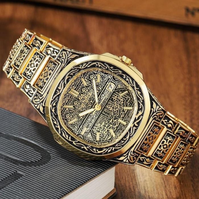 BEST SELLER! Jam Tangan Pria JP-29 NEW ARAB BINBOND Original Motif Ukir Kaligrafi Arab Full