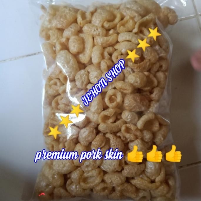 

Kerupuk kulit babi premium 250gram PS