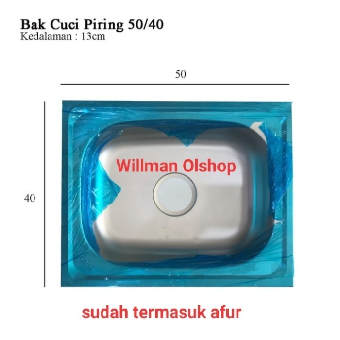 BAK CUCI PIRING KOTAK / TEMPAT CUCI PIRING / KITCHEN SINK