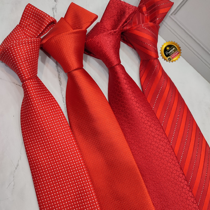 dasi merah polos pria dasi panjang dasi pria merah mewah