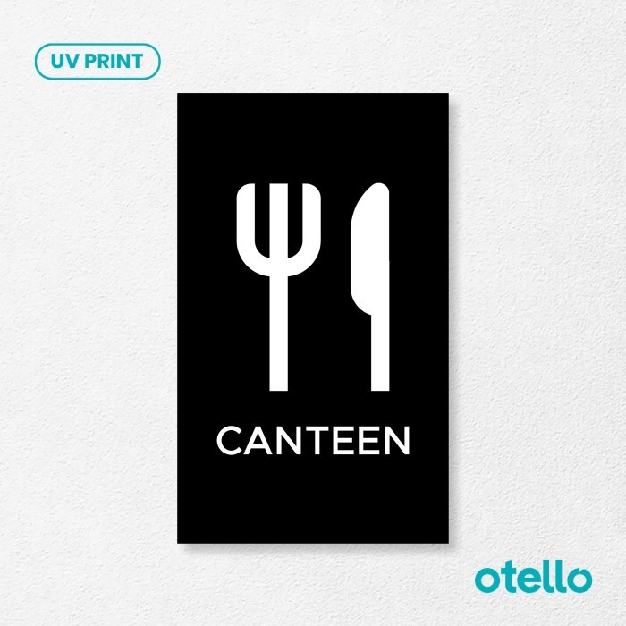 

Canteen | Sign Board Akrilik Modern | Papan Penanda Akrilik