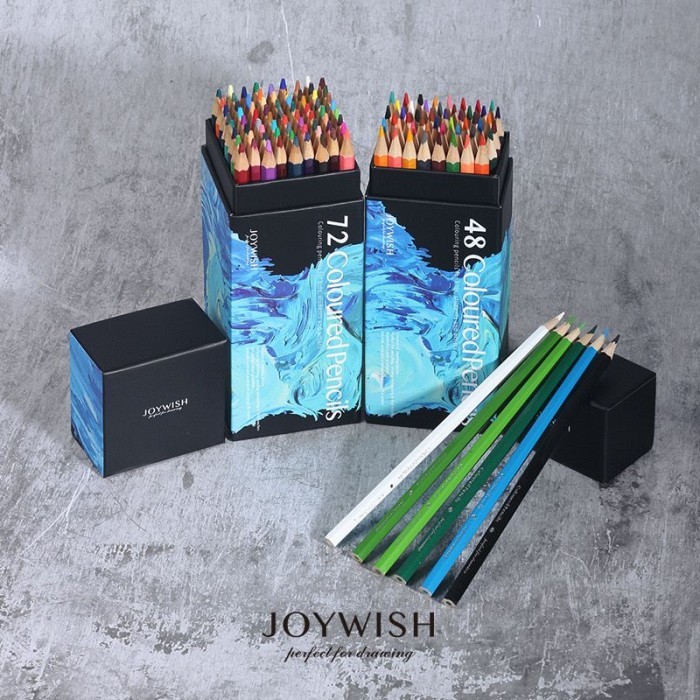 

Joywish Premium Soft Oil Base Color Pencil 72 Color - Pensil Warna