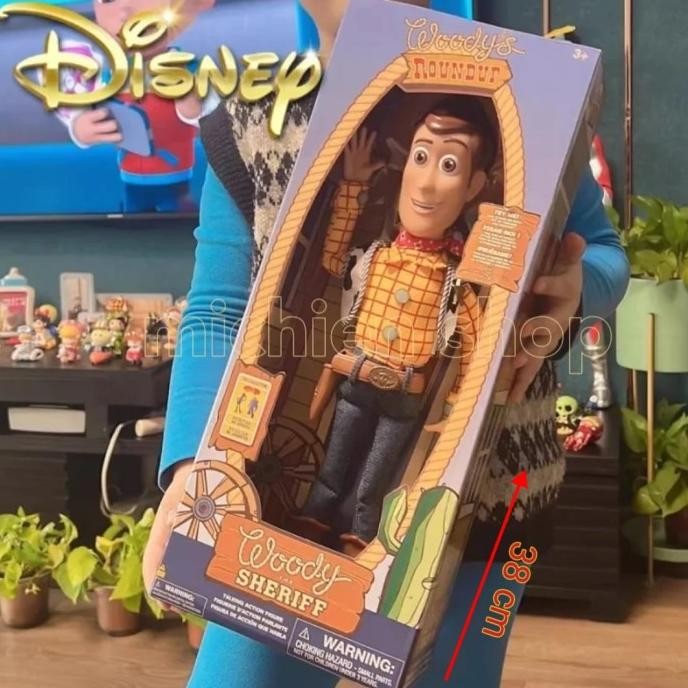 Figure Boneka Toy Story Woody Original Disney Pixar