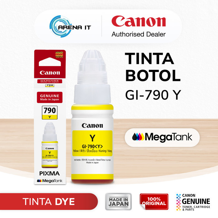 Tinta Original Canon 790 Yellow GI790Y - Tinta Canon G1010 G2010 G3010 G4010