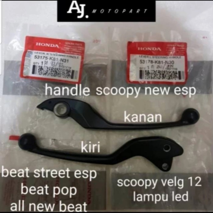 BEST HANDLE REM MOTOR BEAT STREET ESP ,BEAT POP,SCOOPY NEW VELG 12 HONDA