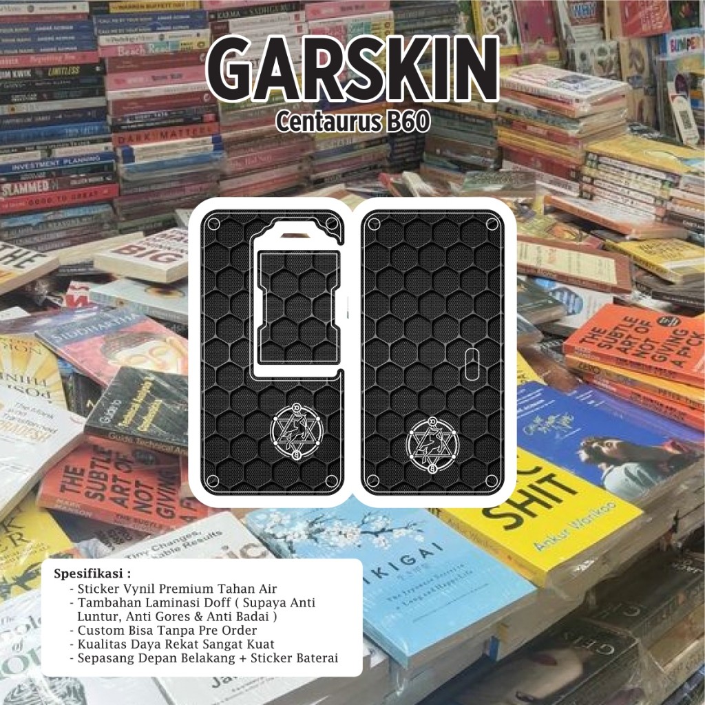 

Premium Cut - E2r Creative Jual Sicentaurus B60 04 Garskin Stiker / Case Custom Terlaris 2PCS/ Fullbody