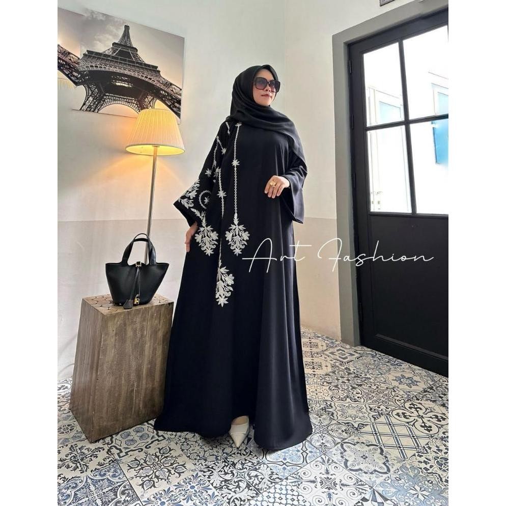 MUSLIM - Abaya hitam bordir turkey abaya umroh Jumbo TERLARIS