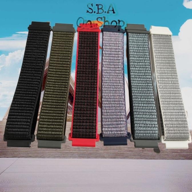 [PROMO][FREE ONGKIR] Nilon Nylon Loop Velcro Strap Huami Amazfit GTS 2 2e Mini U Pro Bip E [TERMURAH