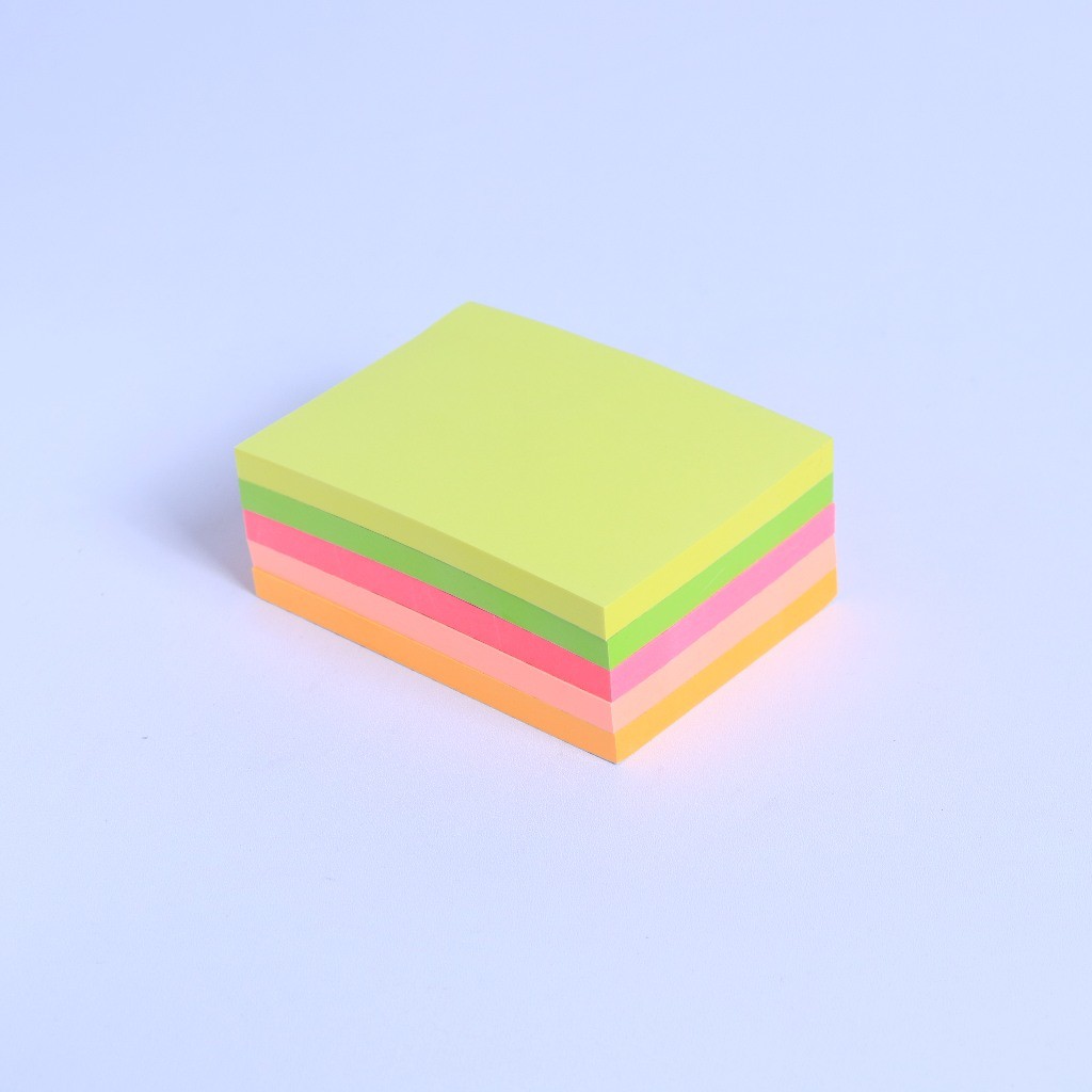 

Ay00! [Pelangi Stationery] BANTEX Sticky Notes Fluorescent 400 Lembar Warna Neon