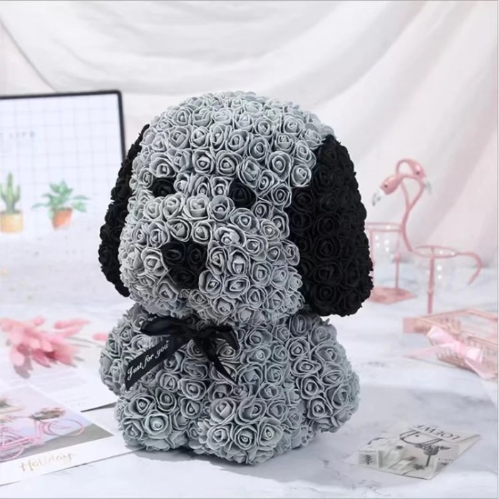 

TERBARU VALENTINE Standing Puppy bunga Artificial Flowers Birthday/Anniv BISA GRAB!