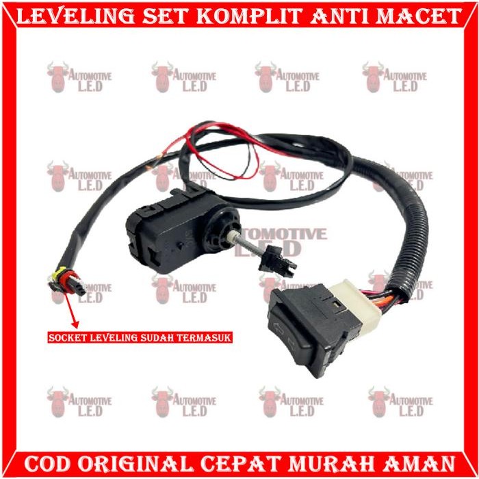 Original Alat Elektrik Leveling Lampu 1 Dinamo Plus Saklar Naik Turun Leveling Lampu Projector