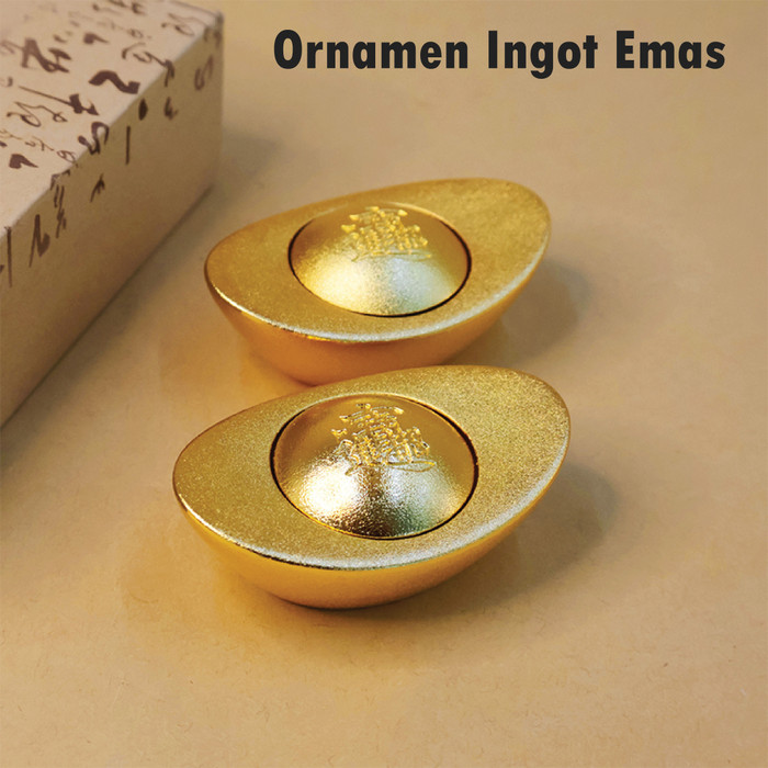 

Yuanbao Ornament Emas Ingot Yenpao Putar Fortune Lucky Koin Kuno
