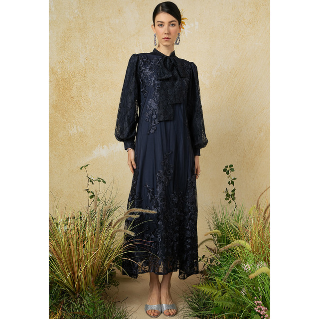 Zalia Aurora Sequin Dress Wanita