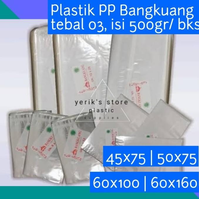 

*#*#*#*#] Plastik PP Bangkuang 45x75, 50x75, 60x100, 60x160 (Tebal 03)