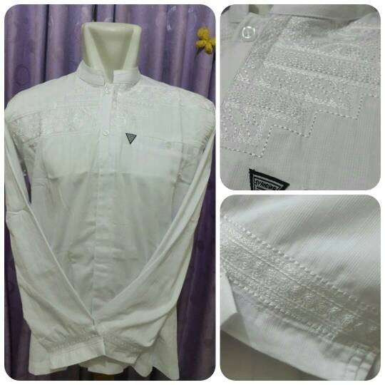 BAJU KOKO SYAHDIKA LENGAN PANJANG - PUTIH